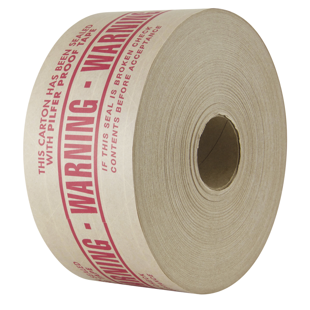 Intertape® 240 Natural Water Activated Warning Tape (72 mm. x 450 ft., 10/Case)